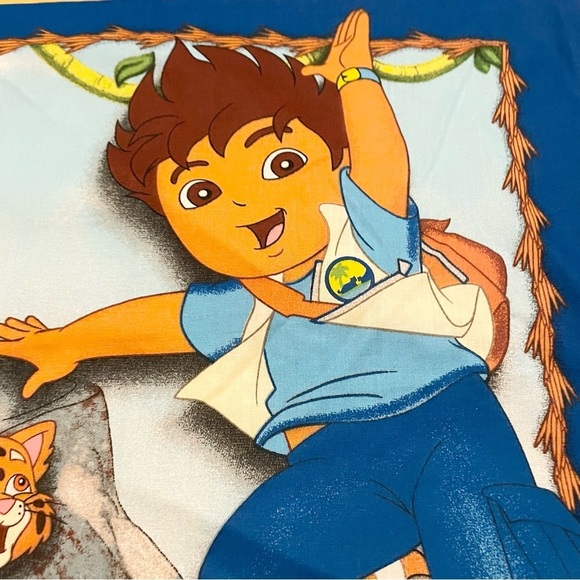 Go Diego Pillowcase Homemade 17” x 15.5” Pillow Case - Picture 2 of 16